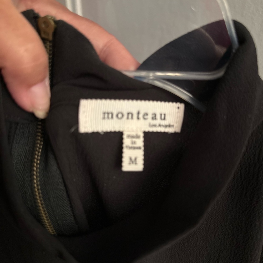Monteau Asymmetrical Black Tank Top - Picture 4 of 4